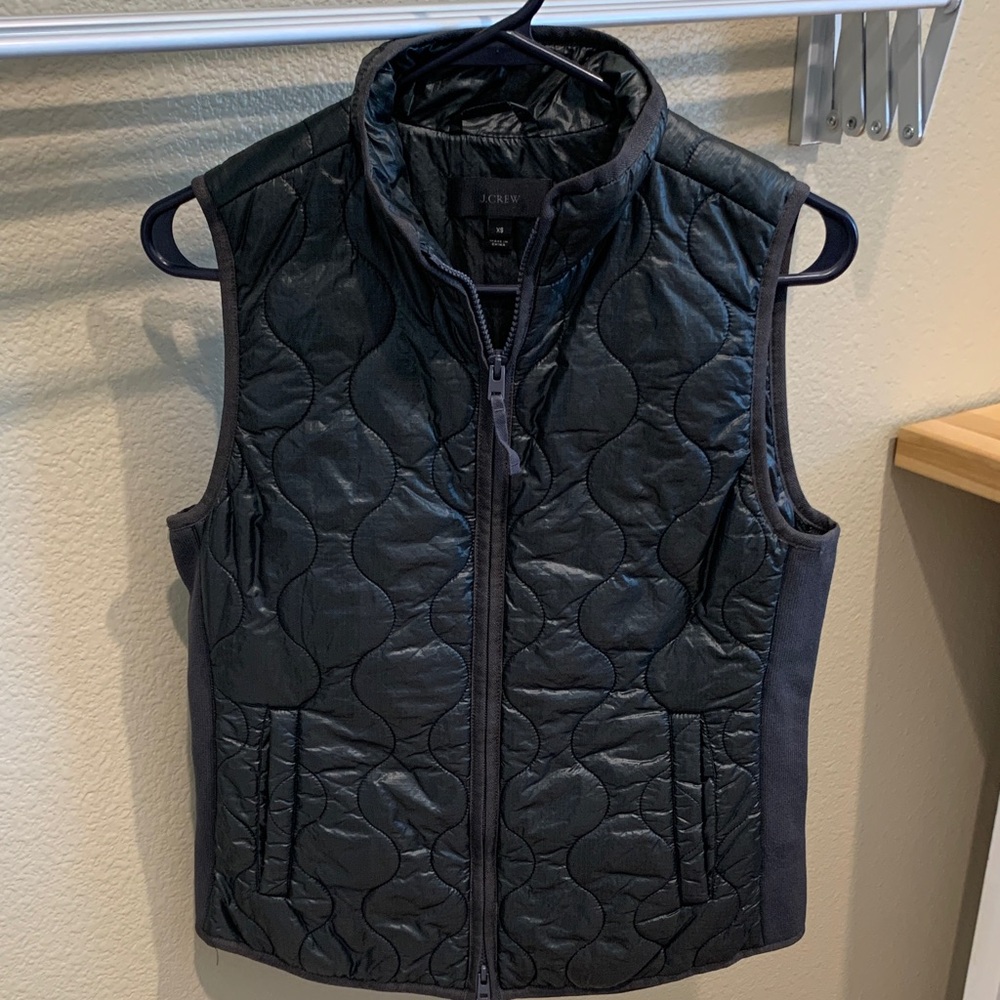 J. Crew Dark Quilted Vest